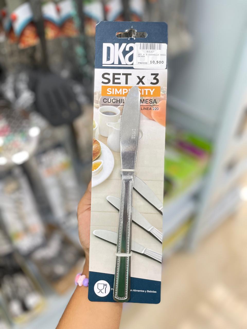 SET X 3 CUCHILLO MESA DKASA