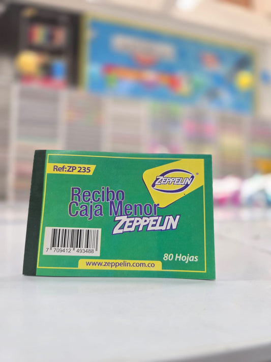 RECIBO DE CAJA MENOR X 80 ZEPPELIN