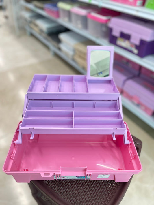 CAJA DE HERRAMIENTAS VANITY 14" ROSADA RIMAX