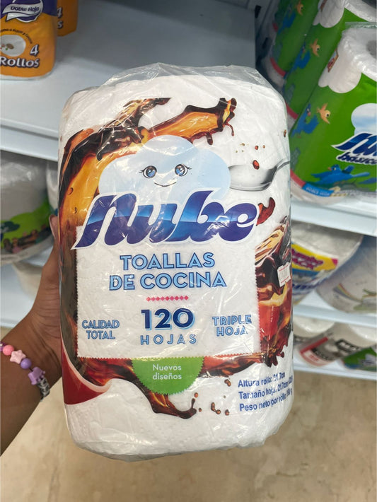 TOALLA COCINA NUBE TRIPLE HOJA X120