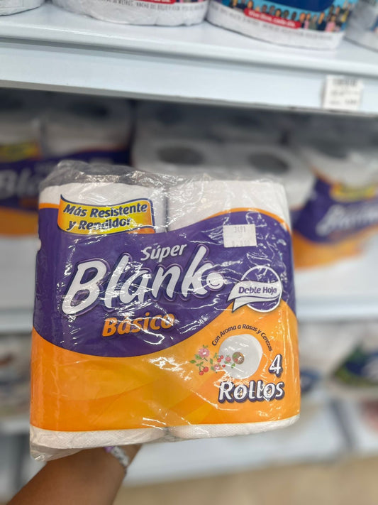 PAPEL HIGIENICO SUPER BLANCO X4