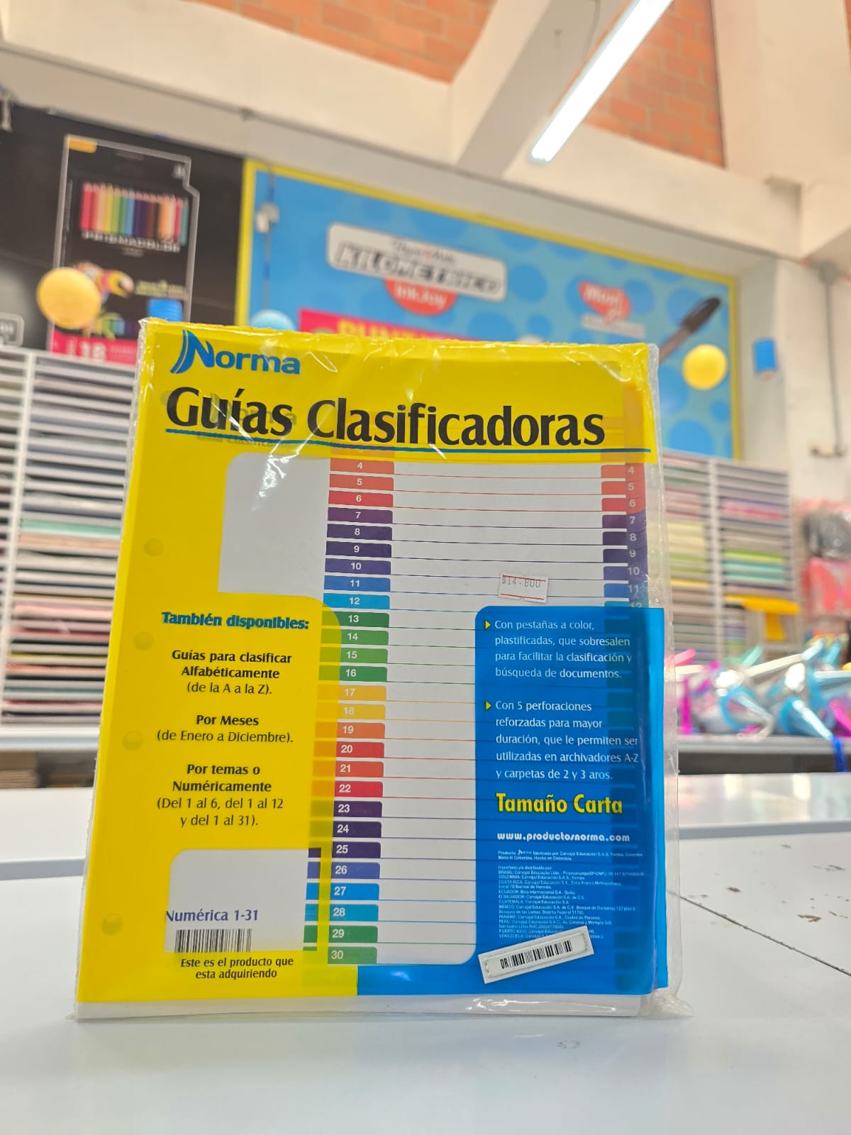 GUIA CLASIFICADORA DEL 1 AL 31 NORMA