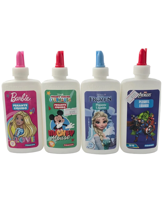 PEGANTE LIQUIDO PRIMAVERA PERSONAJES 150ML