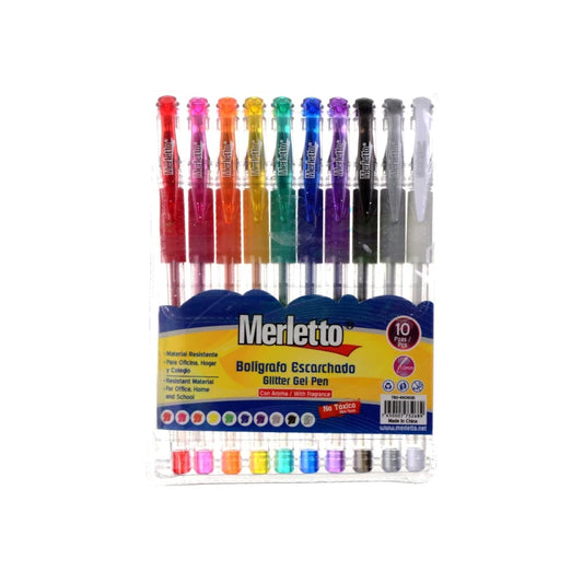 LAPICERO ESCARCHADO X 10 MERLETO