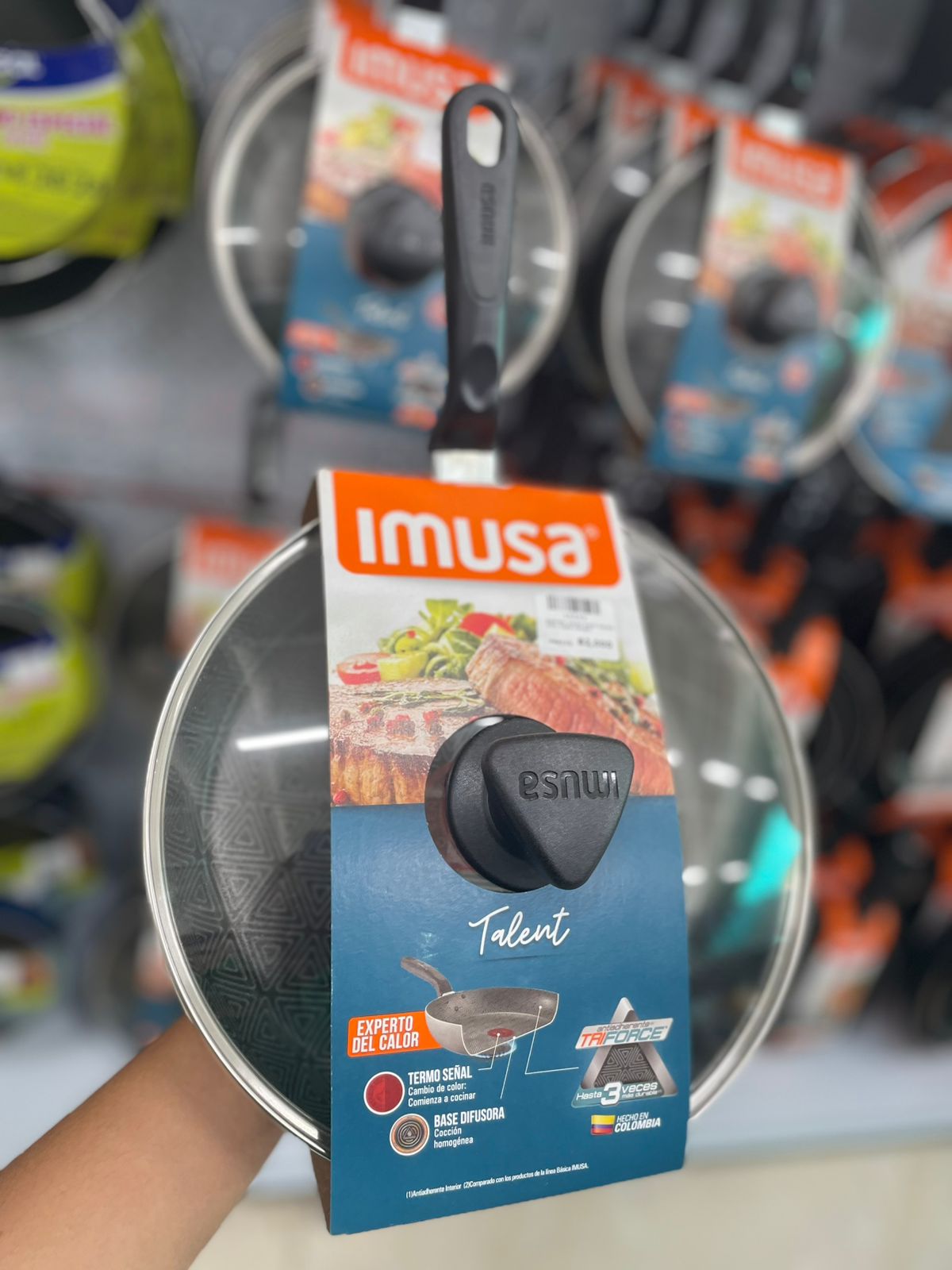SARTEN  IMUSA CON TAPA IMUSA 24 CM