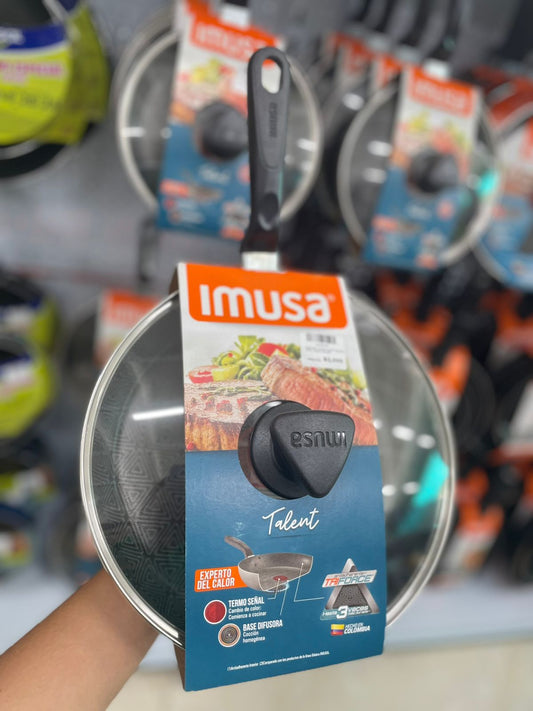 SARTEN  IMUSA CON TAPA IMUSA 24 CM