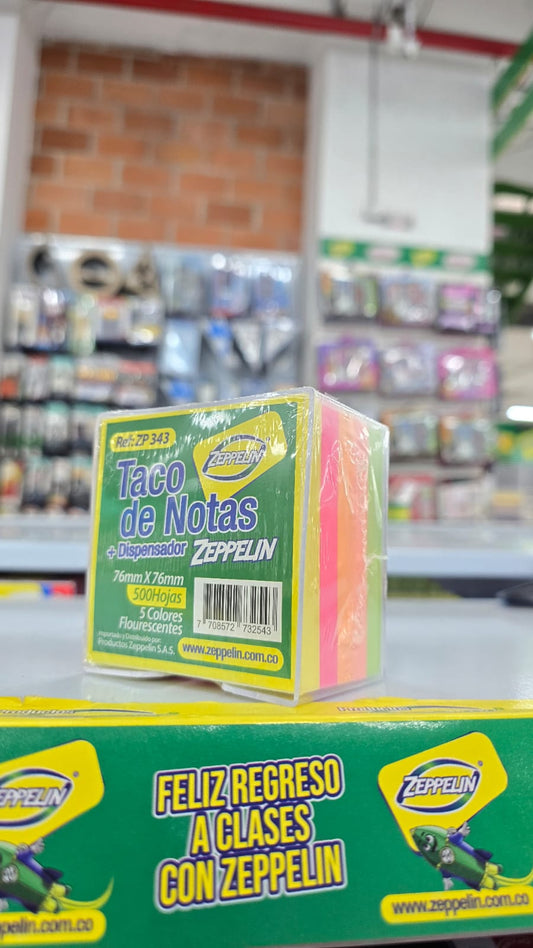TACO MEMO  ZEPPELIN CON ESTUCHE