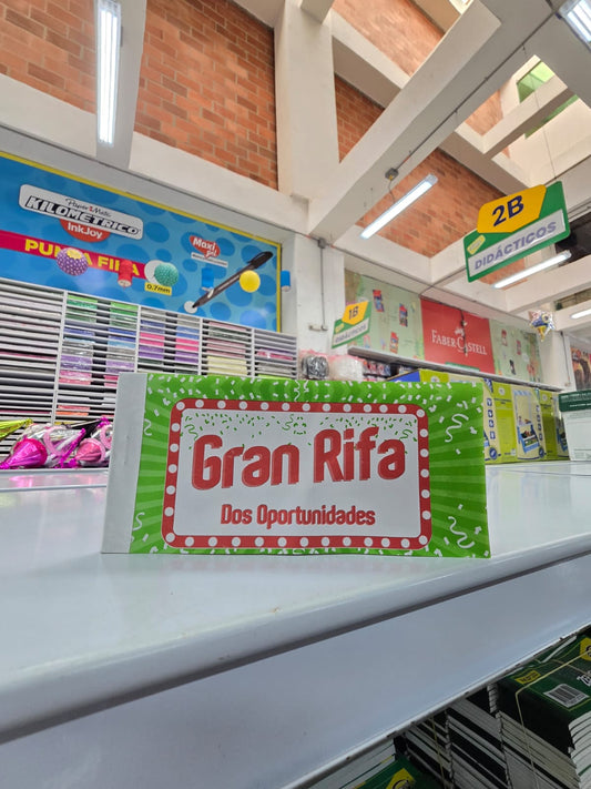 TALONARIO DE RIFA GRANDE BOND 2 OPORTUNIDADES