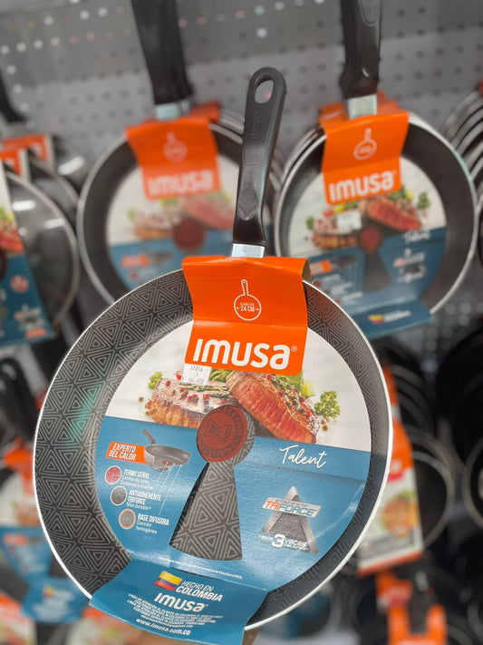 SARTEN ANTIADHERENTE SIN TAP  IMUSA 24 CM