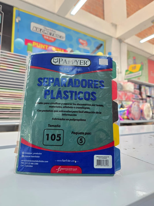 SEPARADOR PLASTICO  X 5 PLUS