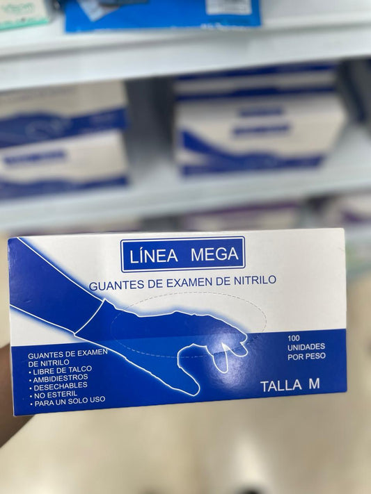 GUANTE NITRILO / QUIRURGICO  AZUL M-S-L