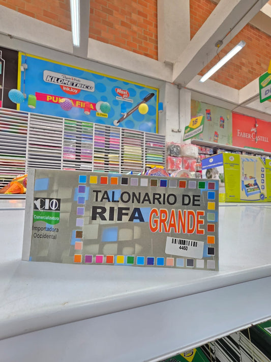 TALONARIO DE RIFA GRANDE BOND