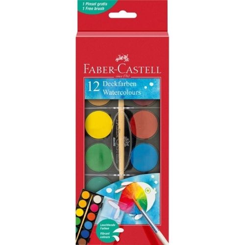 ACUARELA ESTUCHE FABER X12