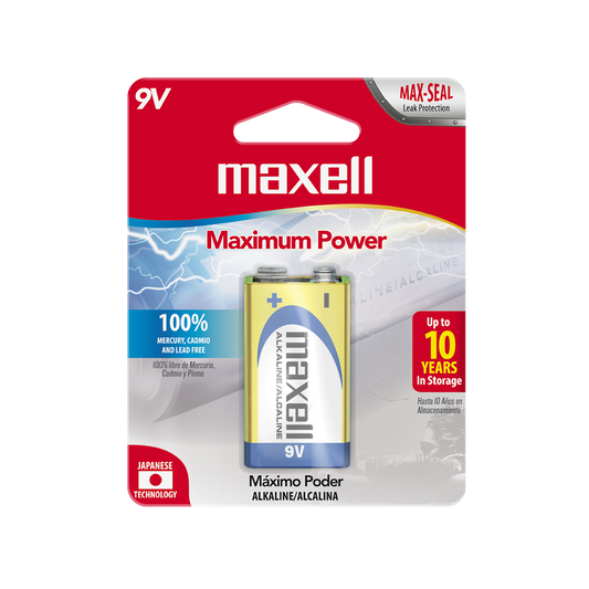 PILA ALKALINA 9 VOLTIOS MAXELL