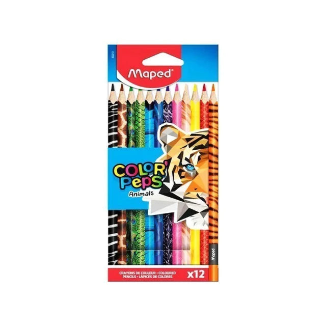 COLORES MAPED ANIMALS X 12