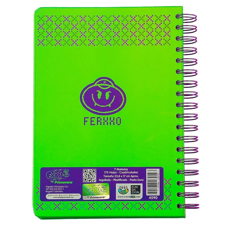 CUADERNO ARGOLLADO 95 5-7MATERIAS PRIMAVERA FERXXO