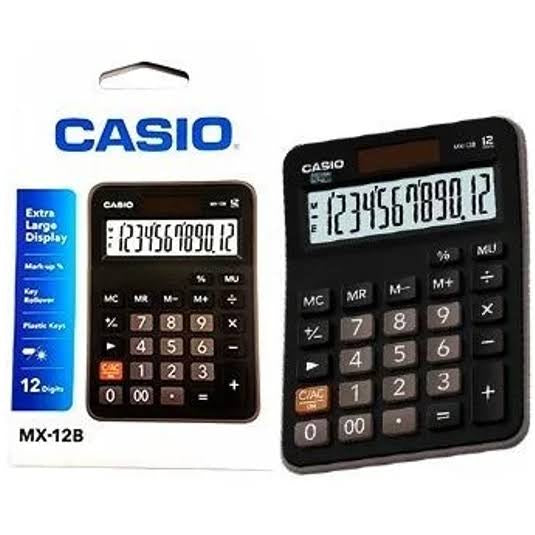 CALCULADORA CASIO 12 DIGITOS  MX-12B