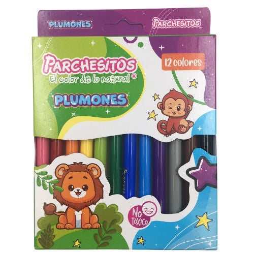 PLUMÓN PARCHESITO X 12 DELGADOS