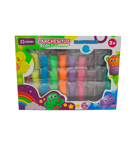 SET PLASTIMASA X33 PCS PARCHESITO
