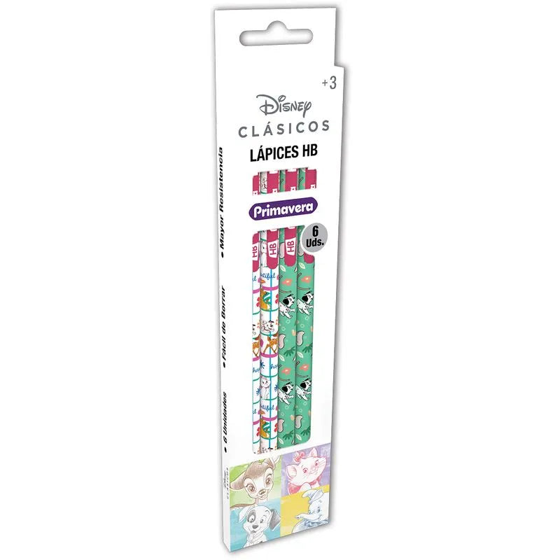 LAPIZ NEGRO PRIMAVERA X6 ESTAMPADO