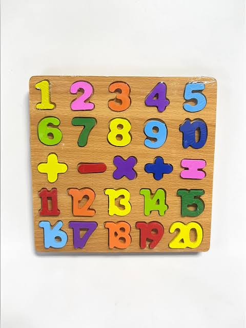 DIDÁCTICO ENCAJABLE NÚMEROS DE MADERA
