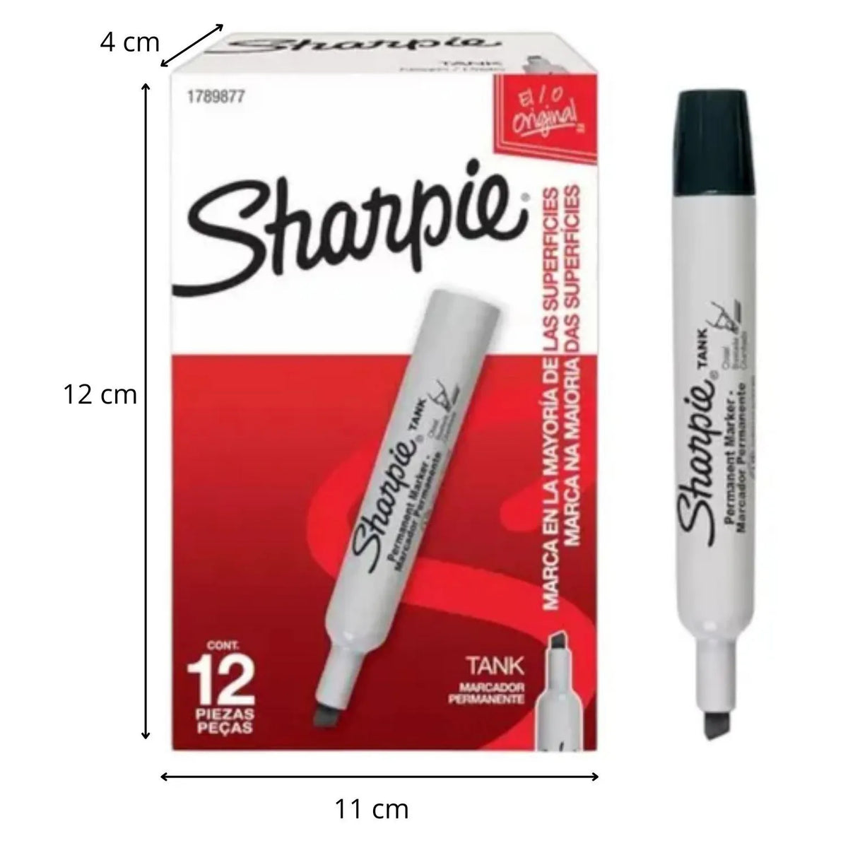 MARCADOR PERMANENTE SHARPIE TANK