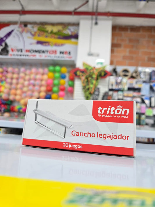 GANCHO LEGAJADOR TRITON CAJA X 20 JUEG.