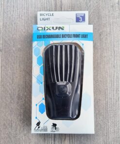 LUZ BICICLETA USB 4 FUNCIONES RECARGABLE