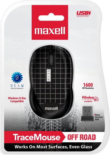 MOUSE INALAMBRICO TRACE MOW MAXELL