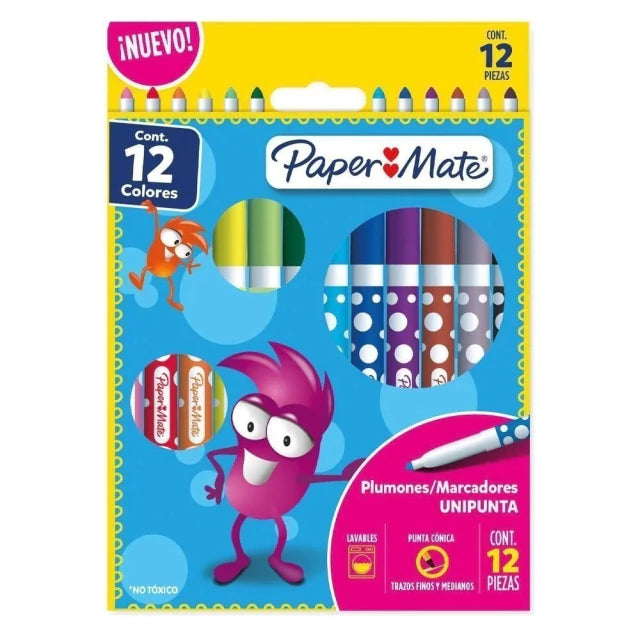 PLUMON PAPER MATE X12 EN CAJA GRUESOS
