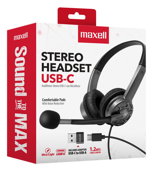 DIADEMA MAXELL CON MIC BOOM