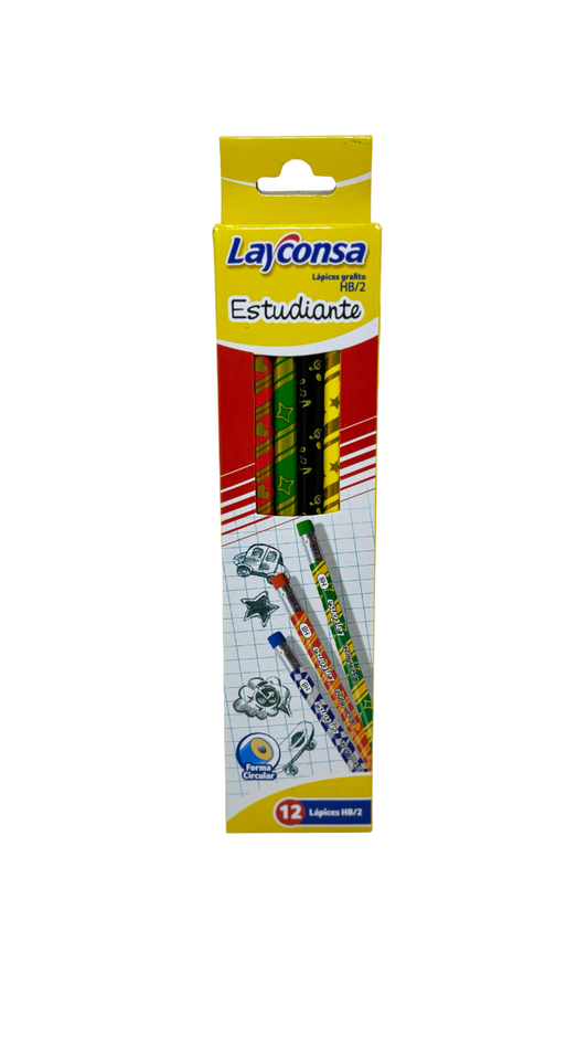 LAPIZ NEGRO ESTUDIANTE COLORES
