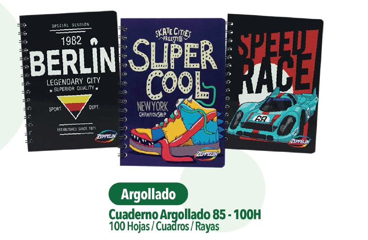 CUADERNO ARGOLLADO SENCILLO 85