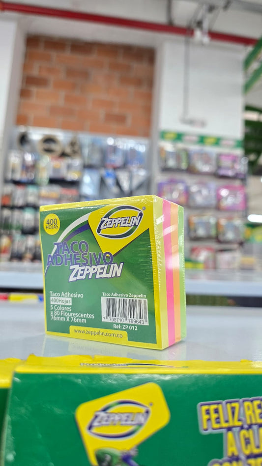MEMO ADESHIVO 76*76 400H NEON