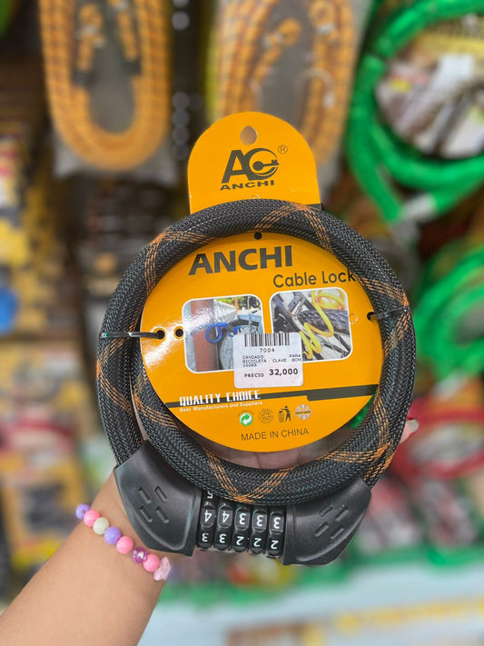 CANDADO PARA BICICLETA CLAVE 8CM