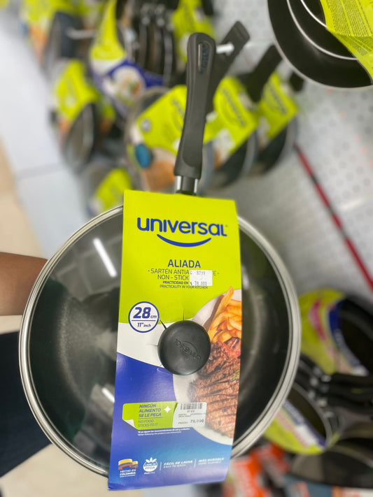 SARTEN UNIVERSAL CON TAPA 28 CM