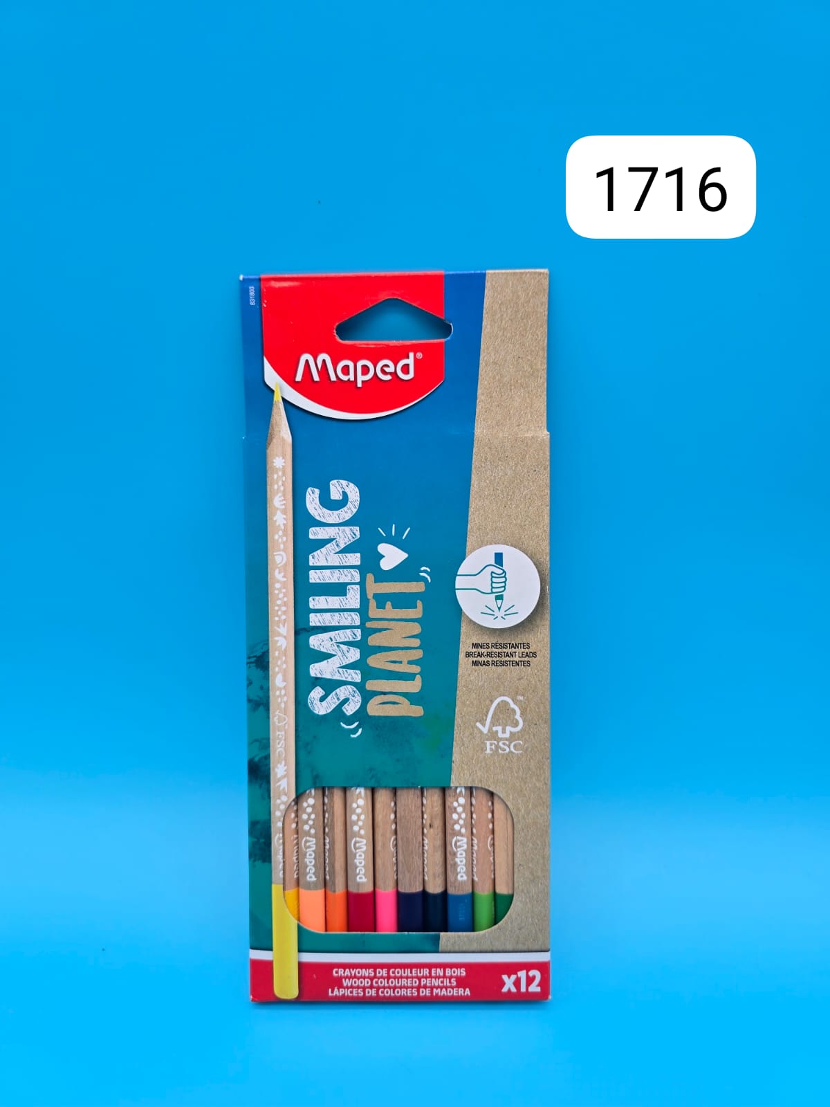 COLOR ECOLOGICO MAPED X12 SMILIN PLANET