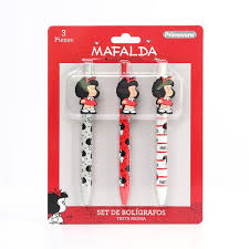 SET LAPICERO X3 PRIMAVERA MAFALDA-STICH-SNOPY