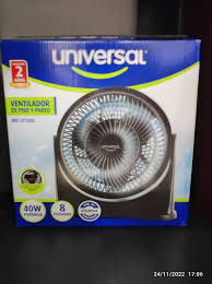 VENTILADOR NEGRO 8" UNIVERSAL