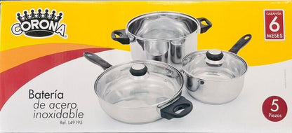 SET BATERIA CORONA 5PCS