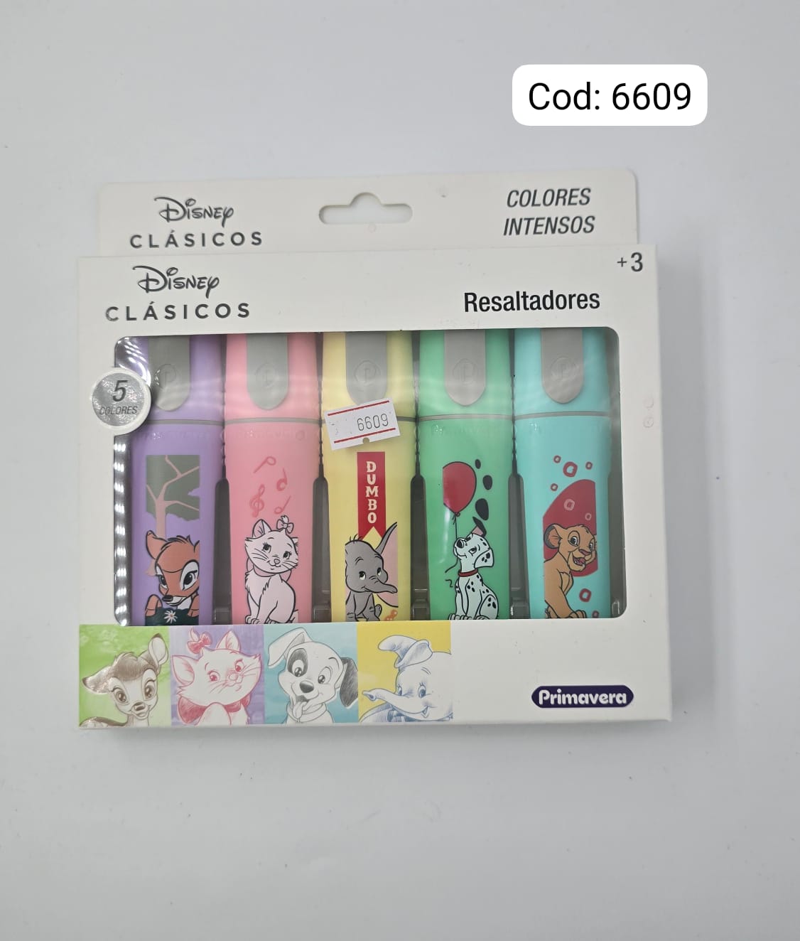 RESALTADOR PRIMAVERA X5 PERSONAJES