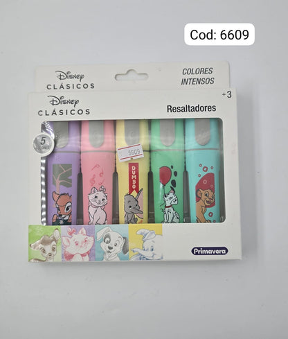 RESALTADOR PRIMAVERA X5 PERSONAJES