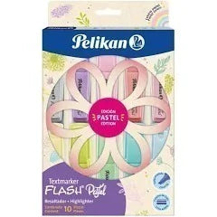 RESALTADORES PASTEL X 10 UND PELIKAN