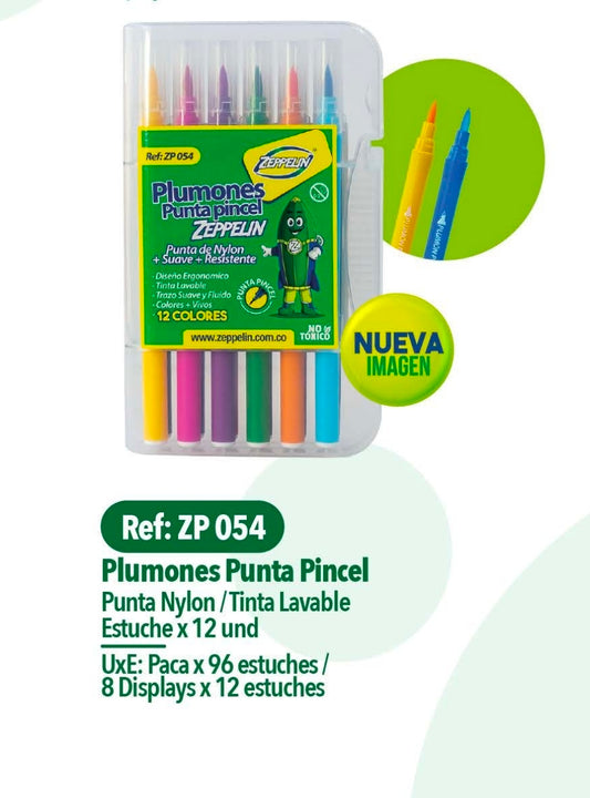 PLUMON PUNTA PINCEL ZEPPELIN X12  ZP 054