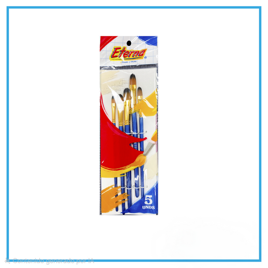 SET PINCEL LENGUA DE GATO ETERNA X5