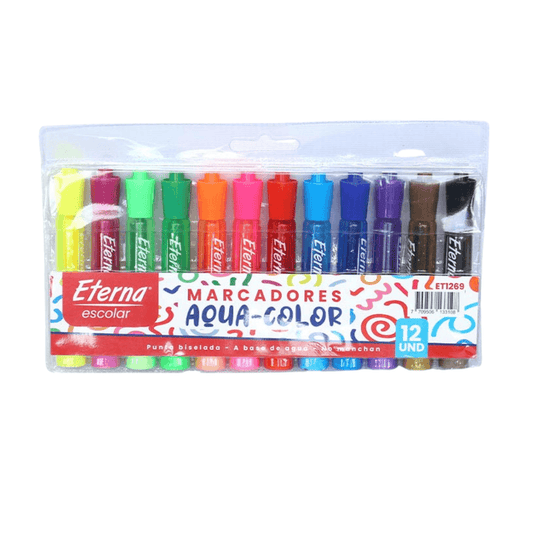 MARCADORES AQUA-COLOR ETERNA X12 ET1269