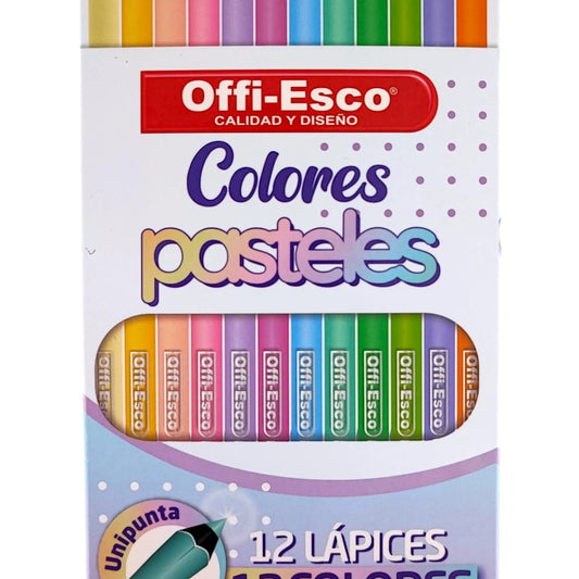COLOR PASTEL OFFIESCO X12 UNIPUNTA