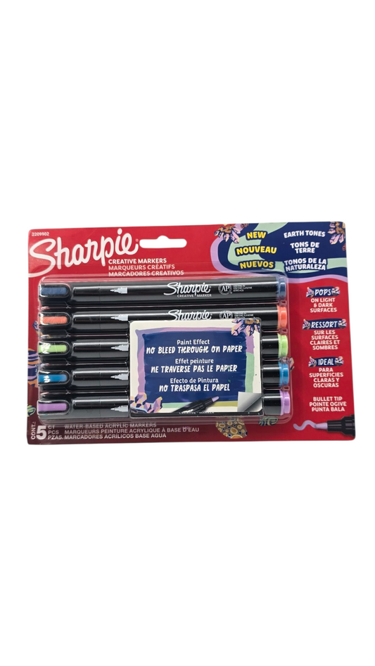 MARCADOR SHARPIE ACRILICO X5