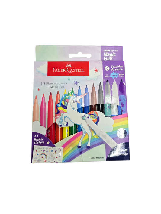PLUMON FIESTA FABER-CASTELL UNICORNIO