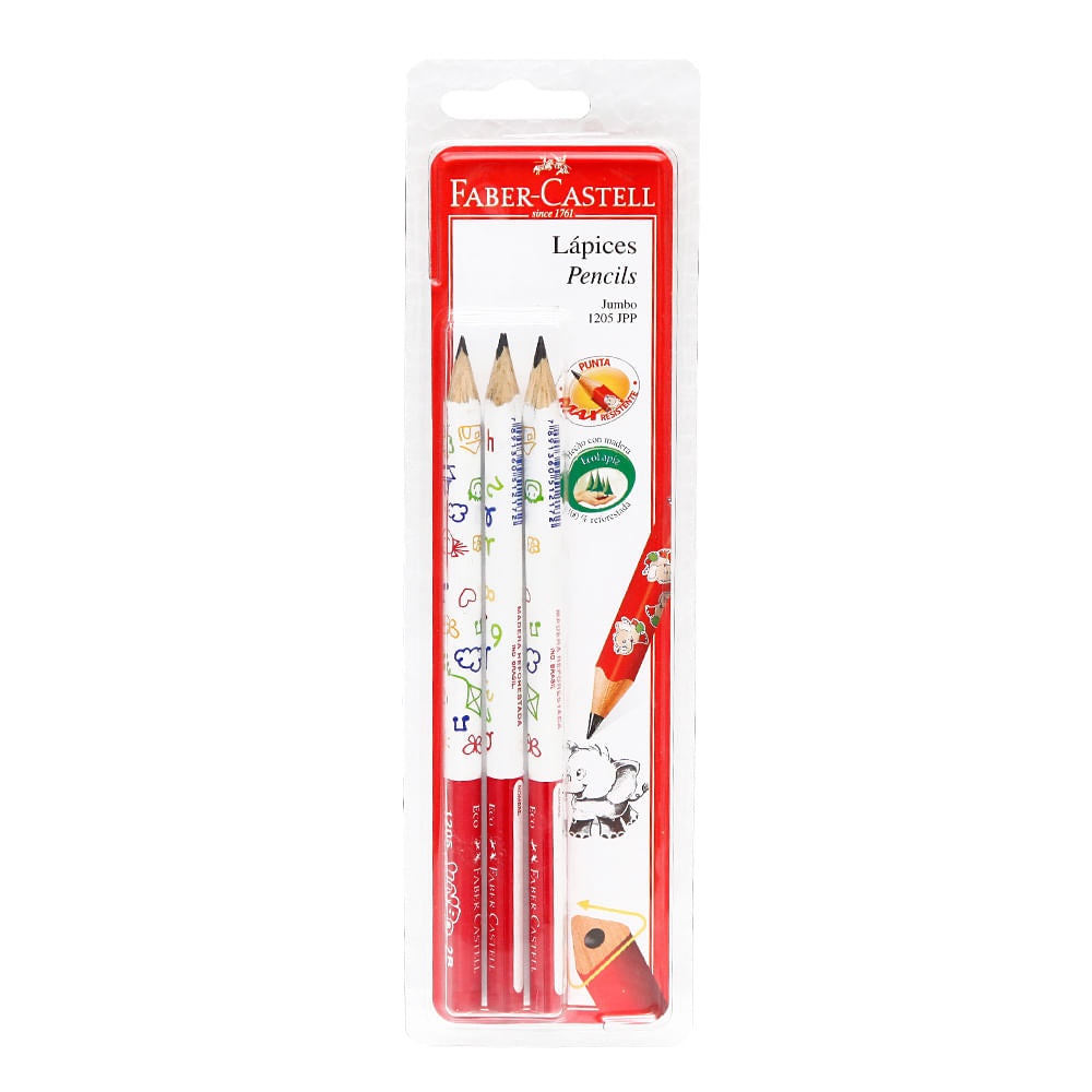 KIT LAPIZ JUMBO FABER 1205